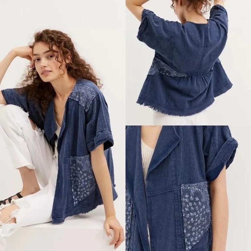 ANTHROPOLOGIE pilcro bohemian top S